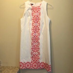 Coral Pattern Shift Dress- New Directions